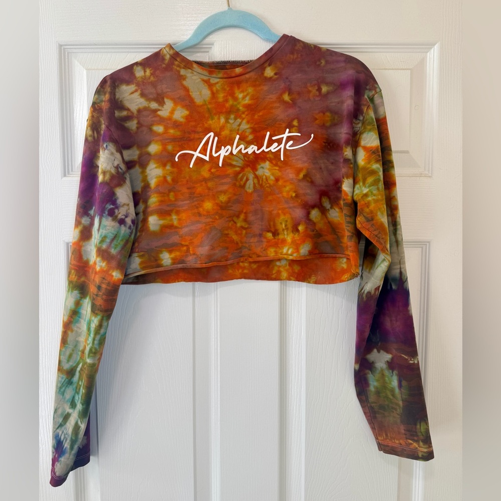 Alphalete Multicolor Tie-Dye Crop Top